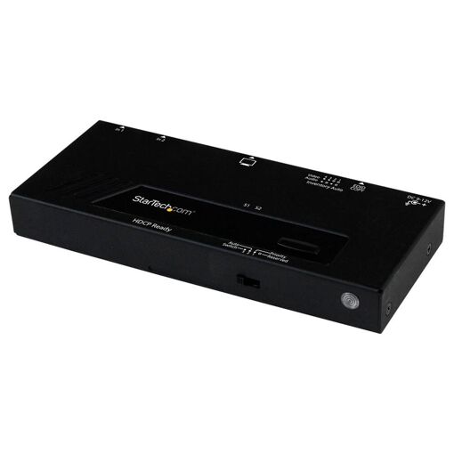 StarTech.com 2-Port HDMI Switch - Automatic and Prioritizing - 1080p Video/Audio Switch - Desk Mountable