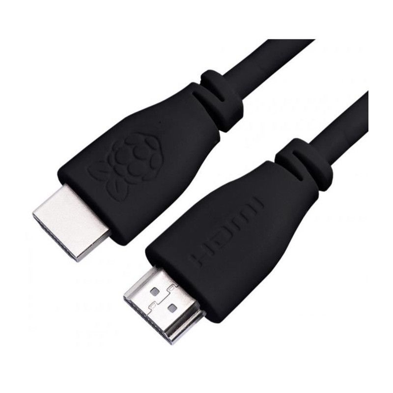 Raspberry Pi HDMI Cable - 1m Triple Shielded Black