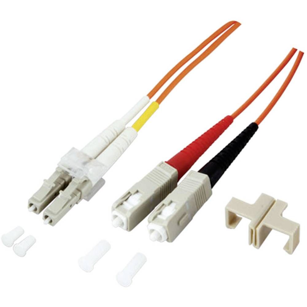 EFB-Elektronik ECOFIBER Network Cable - 7.5m, Single-Mode LC (M) to SC (M), OS1 Optical Fiber, 9/125 µm, Yellow