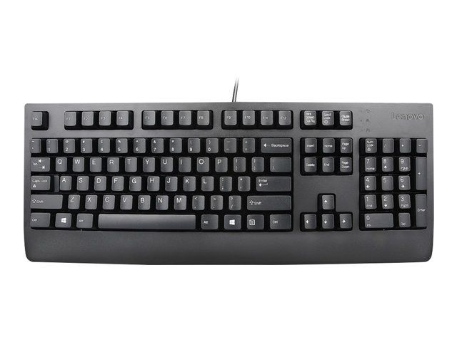 Lenovo Preferred Pro II Keyboard, USB, QWERTY, Italian, Black