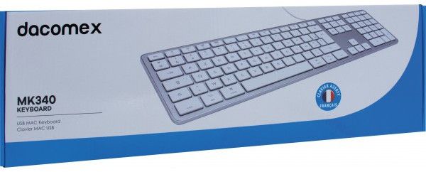 DACOMEX Mac Keyboard MK340 USB Silver