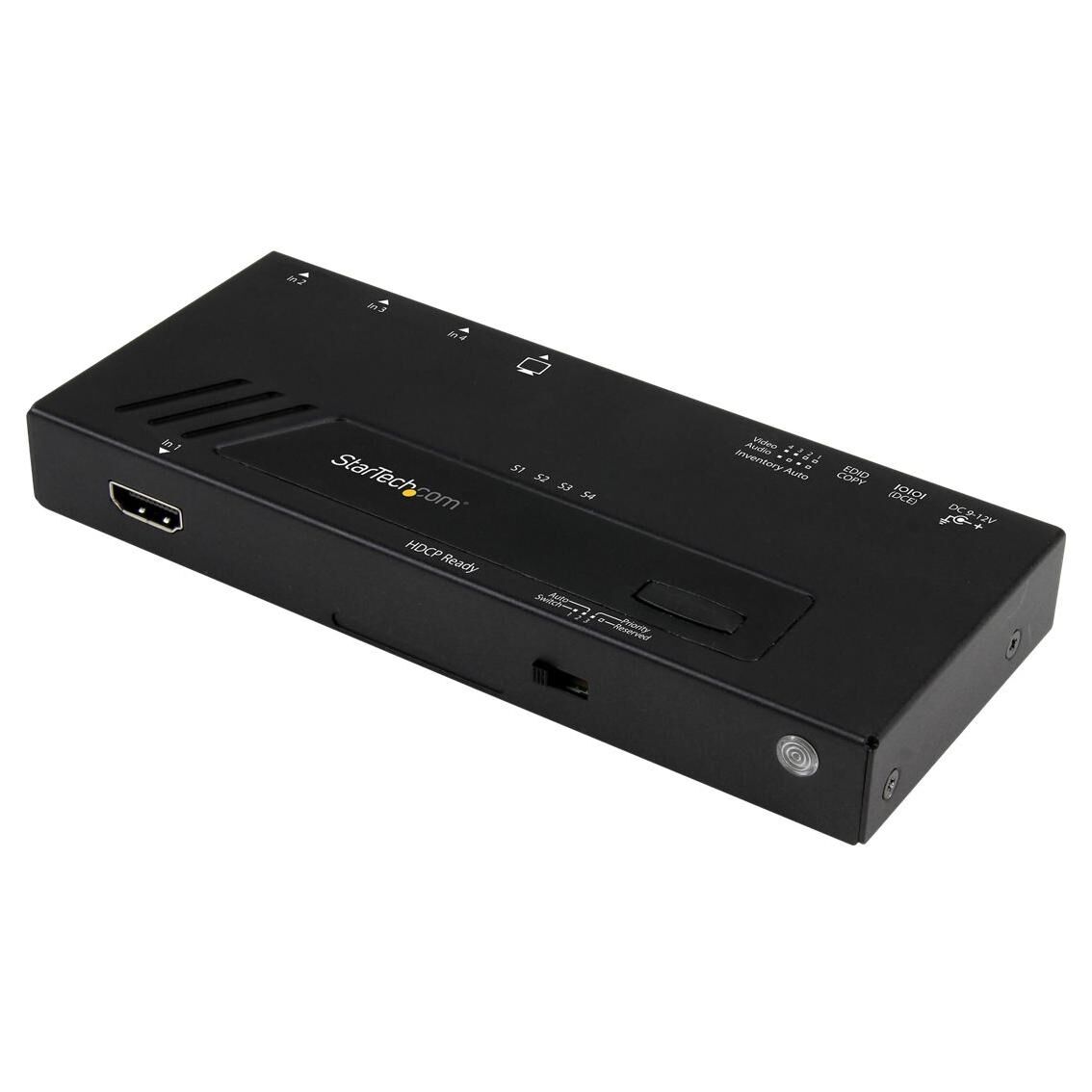 Commutateur HDMI automatique StarTech à 4 ports - Commutation rapide et détection automatique - 4K - Commutateur vidéo/audio