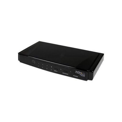 Conmutador HDMI de 4 puertos StarTech automático de alta velocidad con control remoto
