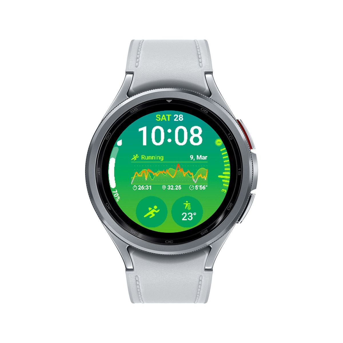 Reloj inteligente Samsung Galaxy Watch 6 Clásico 47 mm Plateado