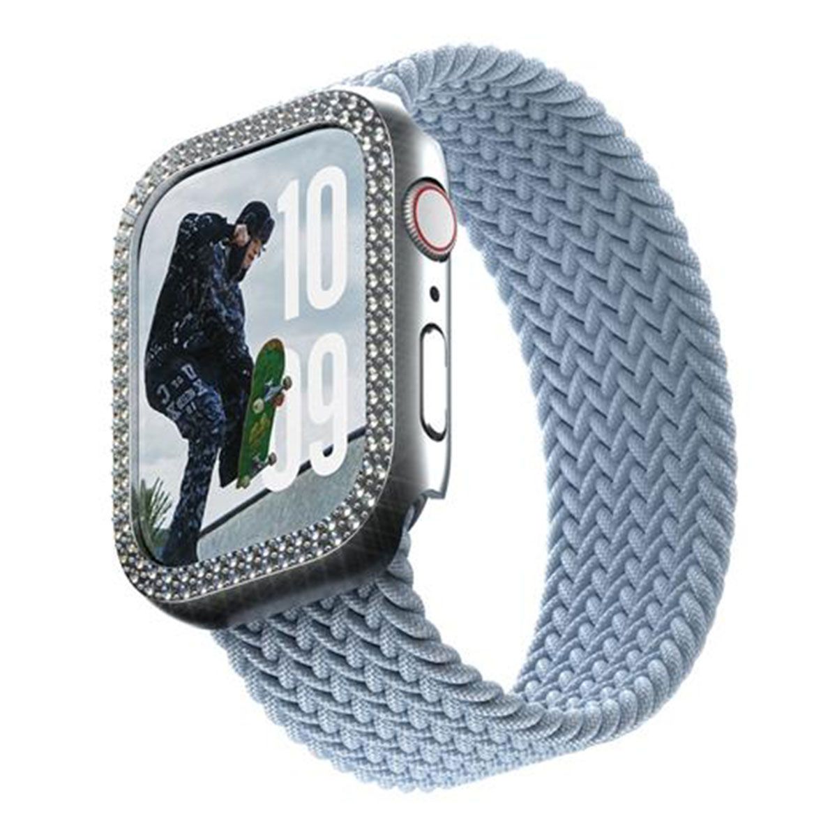 PanzerGlass Bling Bumper Watch Protector, Series 10/11, 46mm, Silver