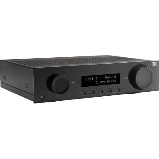 Amplificador de Cine en Casa JBL MA710 - 7.2 Canales, Bluetooth, AirPlay 2, Chromecast, Compatibilidad UHD 8K/4K HDR