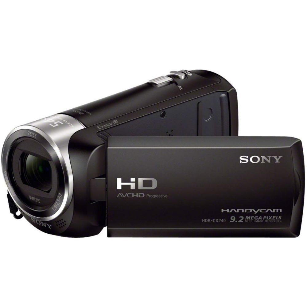 Sony Handycam HDR-CX240E - Camcorder - 1080p - 2.51 MP - 27x Optical Zoom - Carl Zeiss Lens - Flash Card - Black