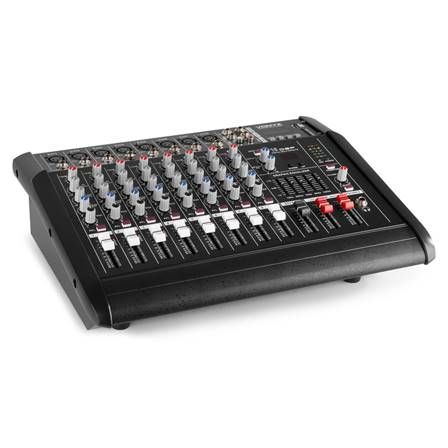 Skytronic AM8A 8-Channel Mixing Table with DSP/BT/SD/USB/MP3 Amplifier