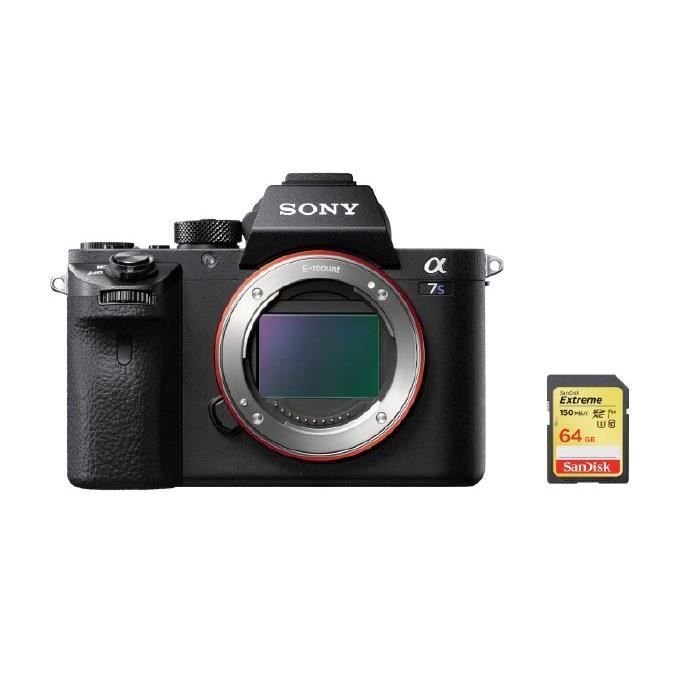 Sony Alpha 7S II Body + 64GB SD Card