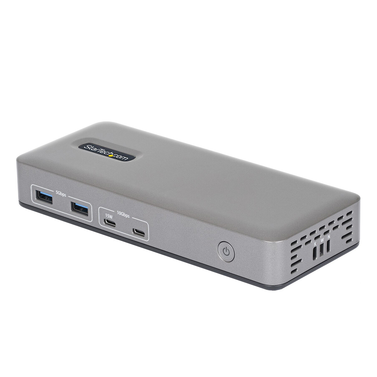 Estación de trabajo StarTech.com USB-C 3.1 de doble pantalla, 4K 60 Hz DisplayPort, RJ45, 4 puertos USB-A + 3 puertos USB-C, entrega de energía 100W