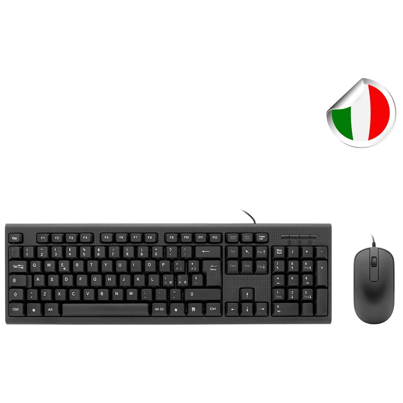 Coolbox Wired Keyboard and Mouse Set for Home/Office