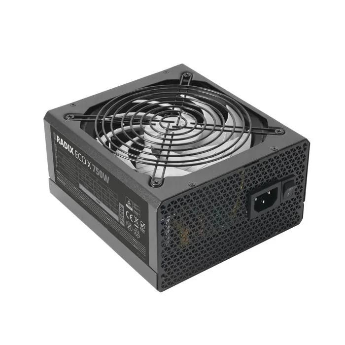 Tacens Radix ECO X 750 - 750W ATX Power Supply, 6-Year Warranty, SMD & DC-DC Technology, Ultra-Silent 140mm Fan, Black