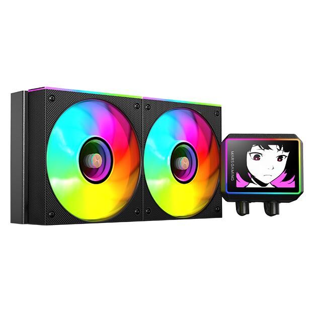 Mars Gaming ML-VISIONII240 All-in-One Liquid CPU Cooler 12cm Black