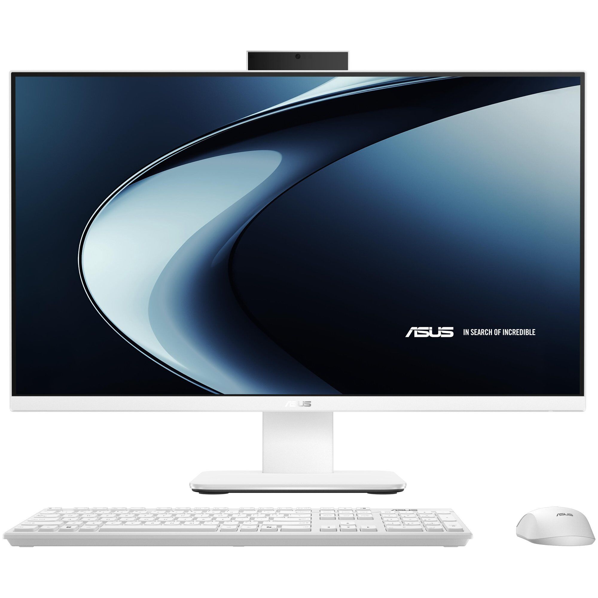 ASUS V400 AiO PC - 27" Full HD, Intel Core 5, 16GB DDR5, 512GB SSD, Windows 11 Home, Wi-Fi 6, White
