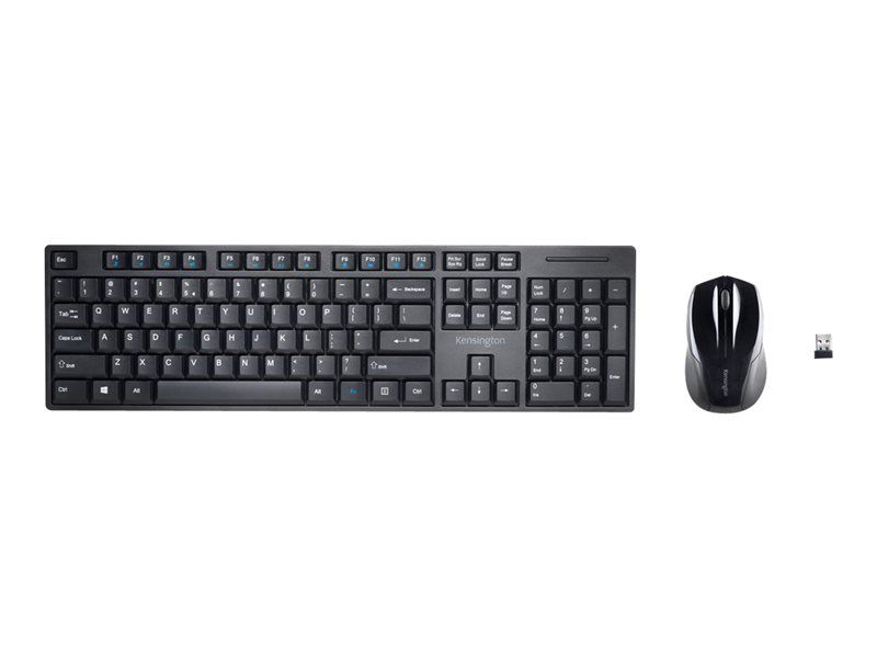 Kensington Pro Fit Low-Profile Desktop Set - Wireless Keyboard and Mouse