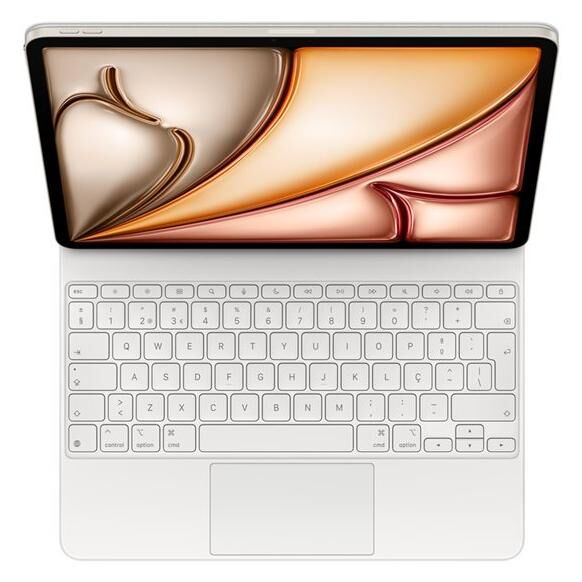 Apple Magic Keyboard with Case - White - QWERTY - Portuguese - for 13-inch iPad Air (M2, M3)