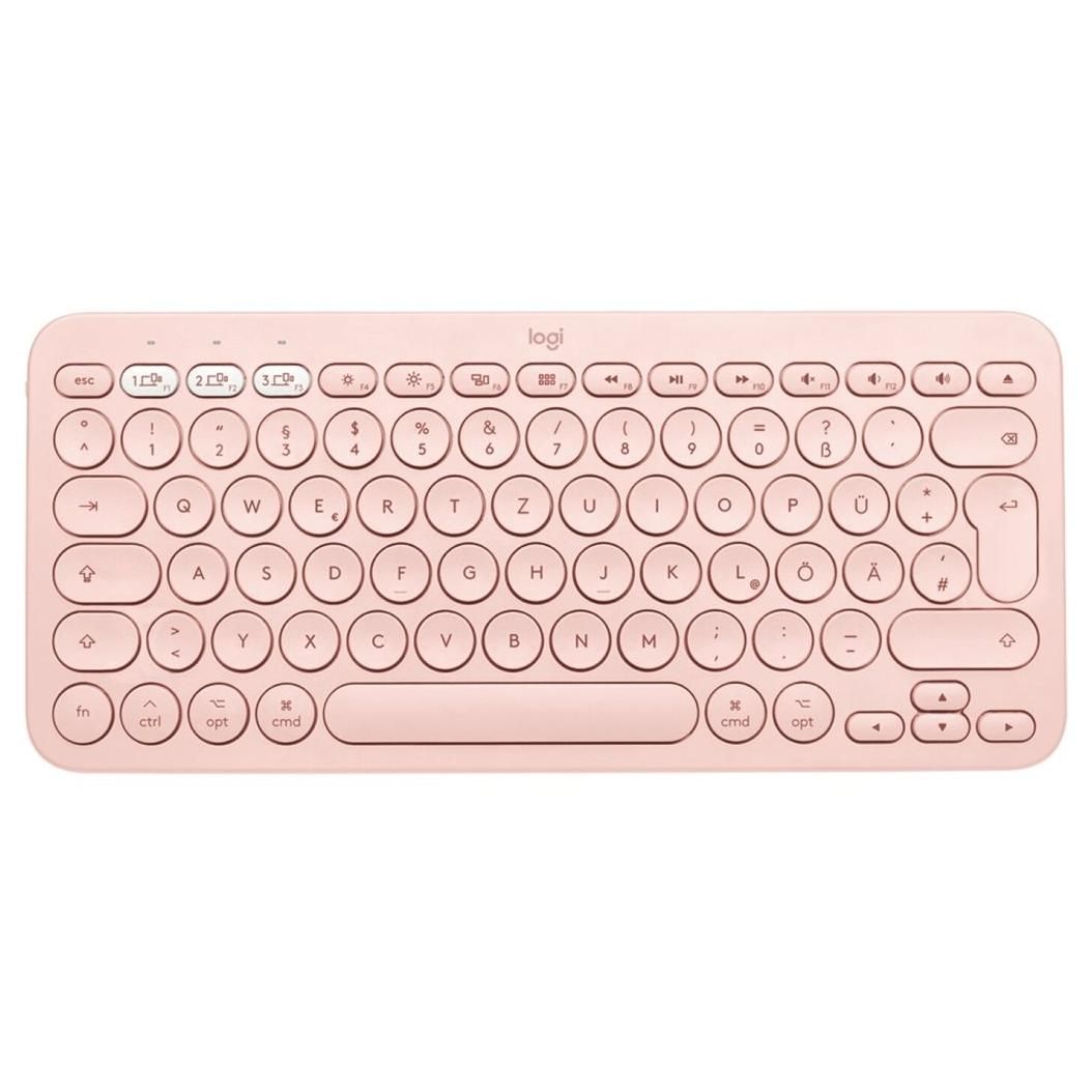 Logitech K380 Multi-Device Bluetooth Keyboard - English (QWERTY) - Pink