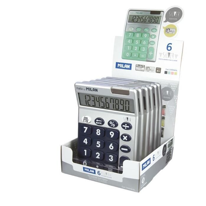 Calculatrice de bureau Milan à écran multicolore à 10 chiffres