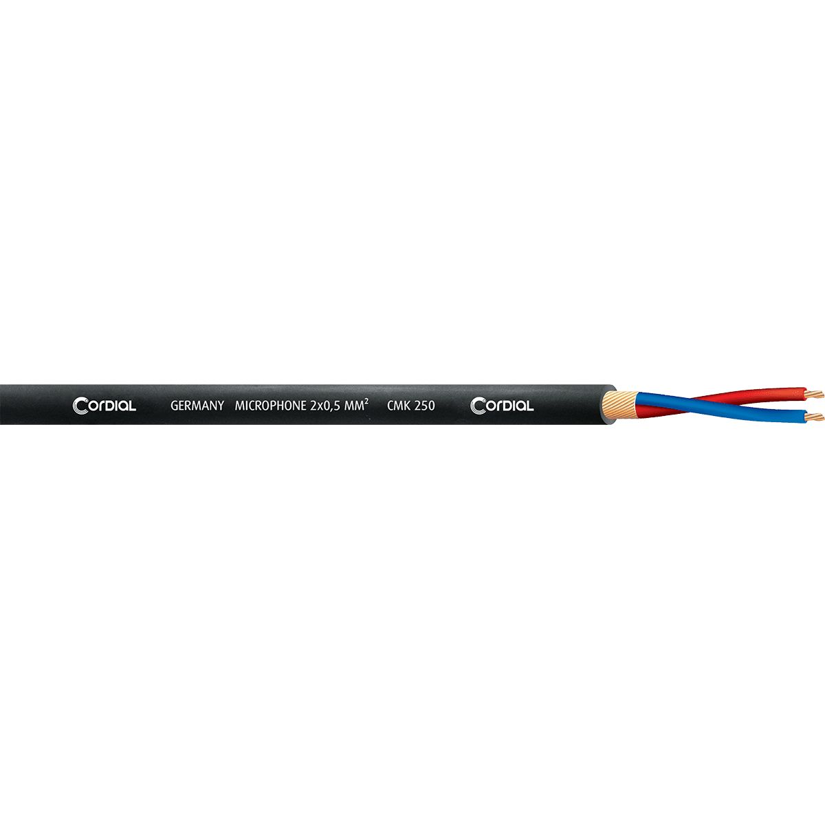 Cordial ECL CMK250 Micro Cable 2 x 0.50 mm, 100m - Black