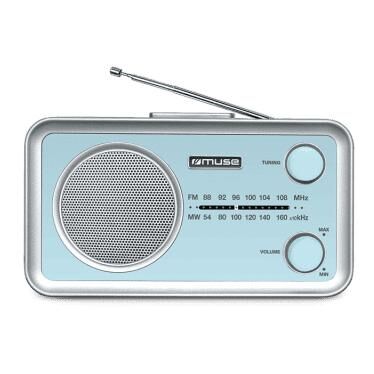 Radio analógica portátil Muse MF-060 VB, Azul