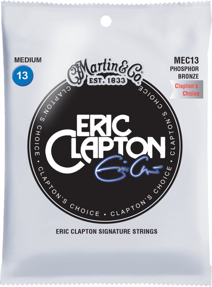 Cordes de guitare acoustique Martin & Co MEC13 Signature Eric Clapton en phosphore bronze