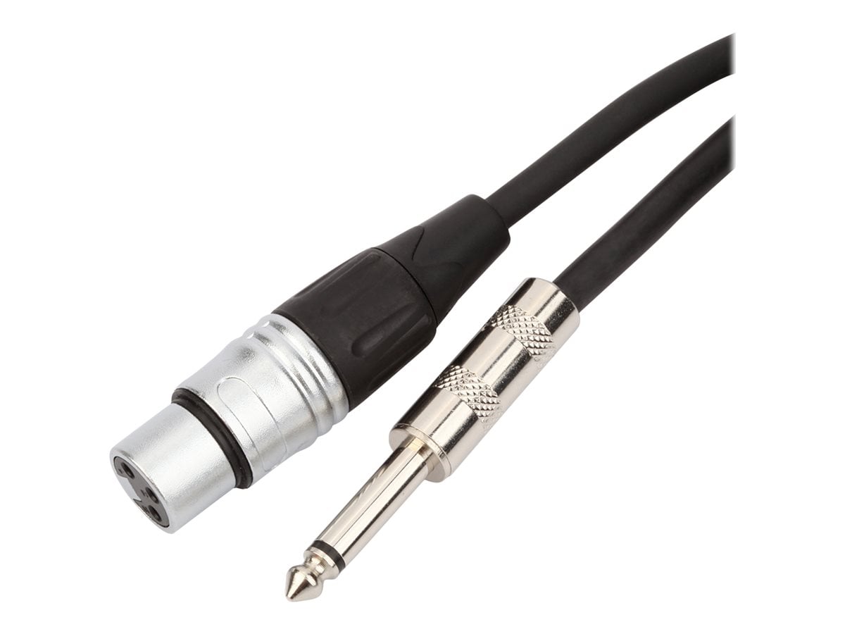 Shiver 6.35mm Mono Cable, 1 Jack to 1 XLR Female, 6m