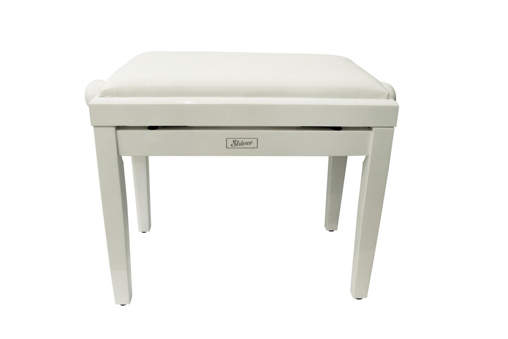 Banqueta de piano Shiver - Blanco mate - Shiver