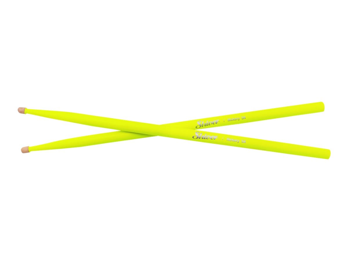 Pareja de bastones Shiver Tear Drop 5A - Amarillo Fluo