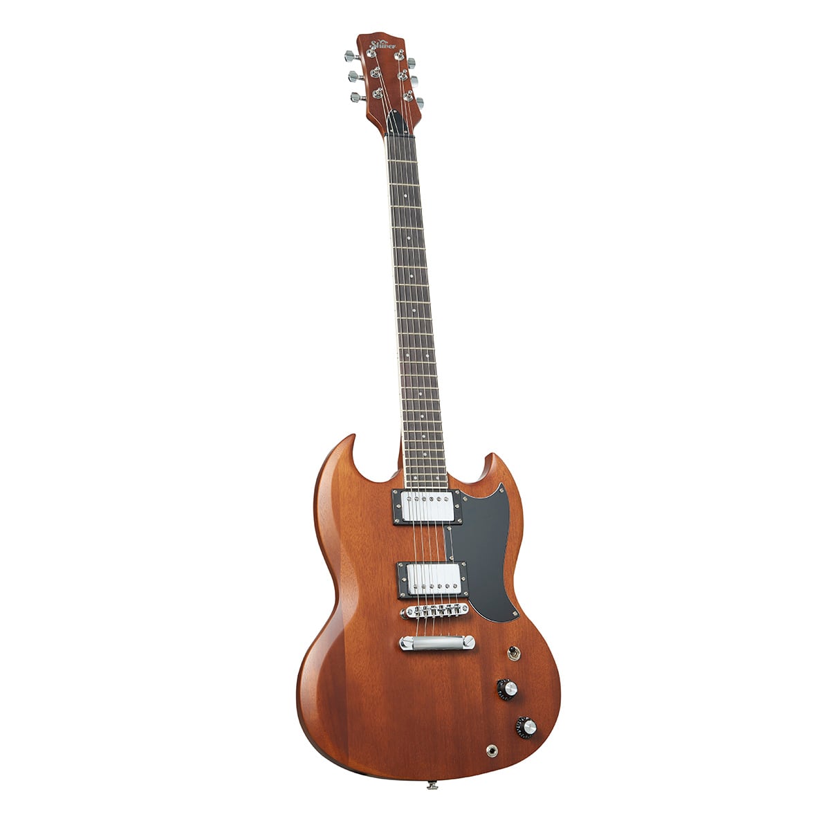 GES-80 - Electric Guitar - Dark Brown - Shiver