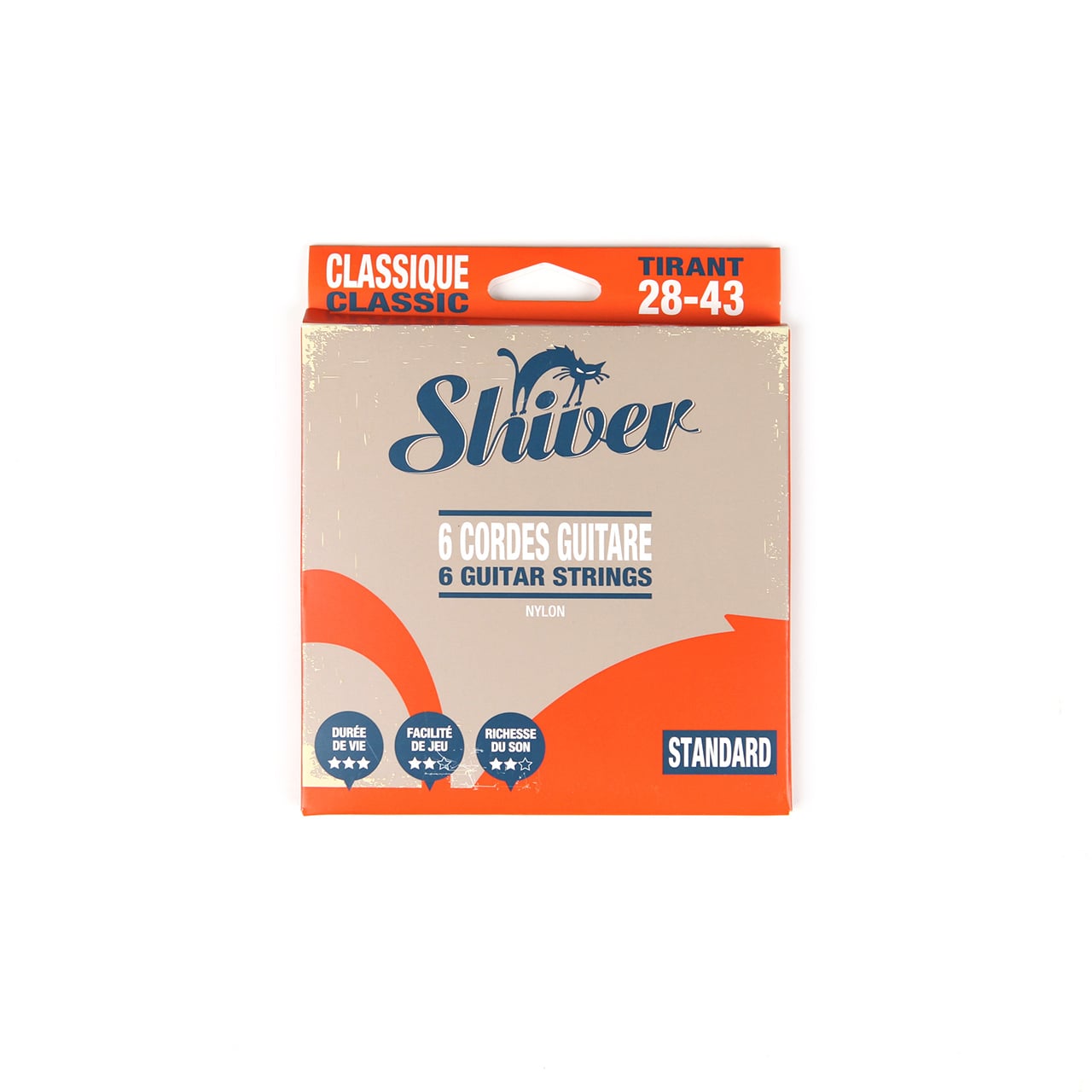 Corde de guitare classique Shiver - Gauge 28-43 - Série Essentielle