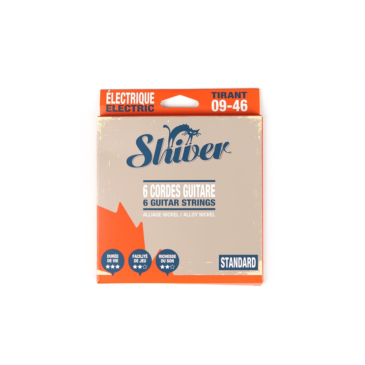 Shiver Standard 6-String Electric Guitar Strings - Gauge 09-46