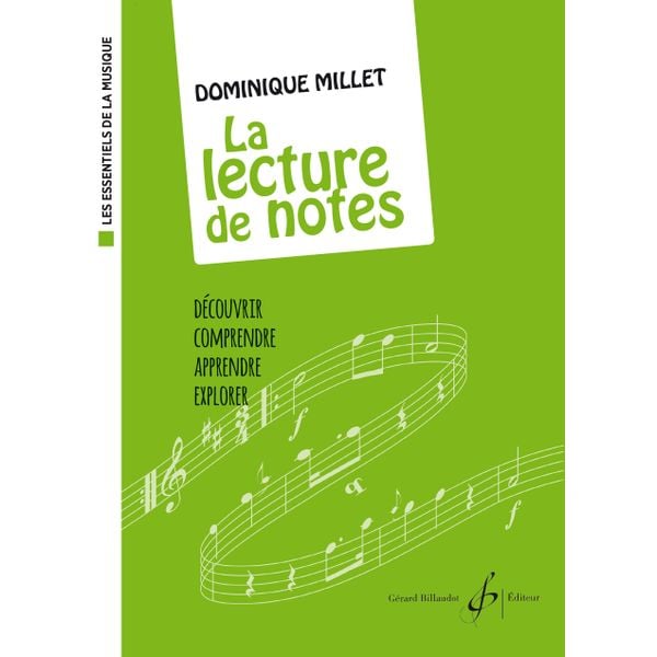Livre d'apprentissage de la lecture des notes musicales - Billaudot