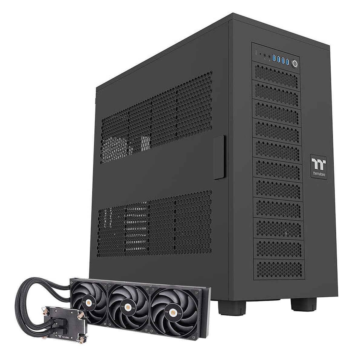 Caja Thermaltake AX700 + AW360 (Negra)