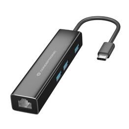 Conceptronic Type-C Docking Station, USB 3.2 Gen 1, Black