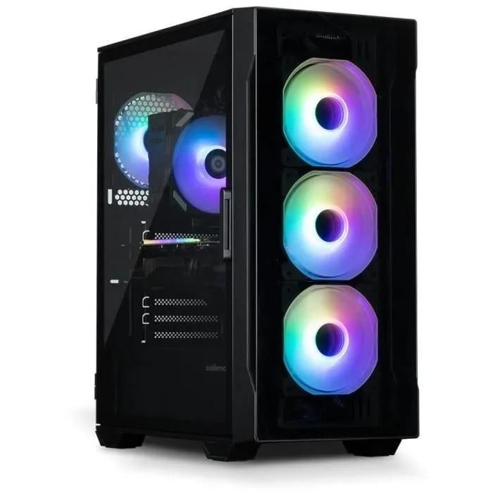 Zalman I3 Neo TG RGB Mid-Tower ATX Case with Glass Panels - Black