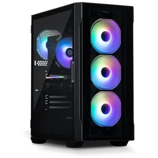 Caja de PC de Torre Media Zalman I3 Neo TG RGB con Paneles de Vidrio - Negro