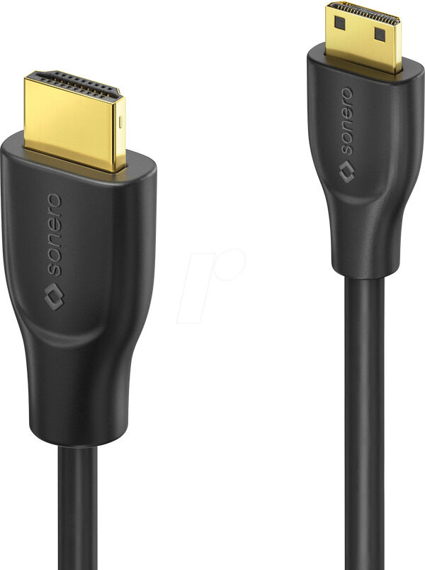 Sonero HDMI Cable 3m, Type A to Type C, Black