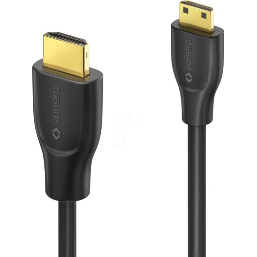 Câble HDMI Sonero 3 m, Type A vers Type C, Noir