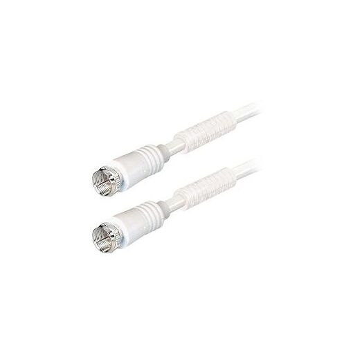 Câble coaxial Transmedia 1,5 m F - Blanc