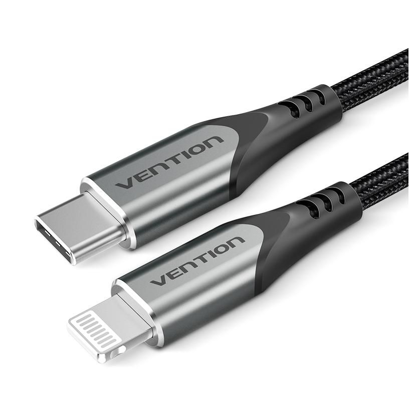 Vention Tachh USB-C to Lightning Cable, 2m, Grey