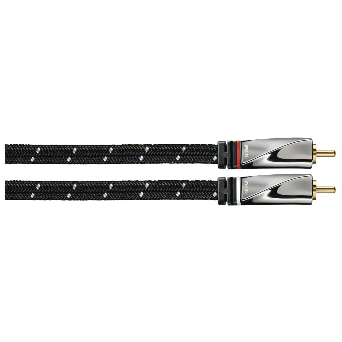 Avinity 2m Audio Cable, 2x RCA, Black
