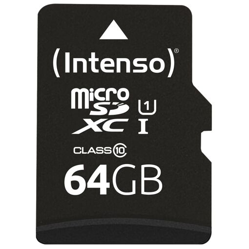 Intenso 64GB MicroSDXC UHS-I Class 10 Memory Card