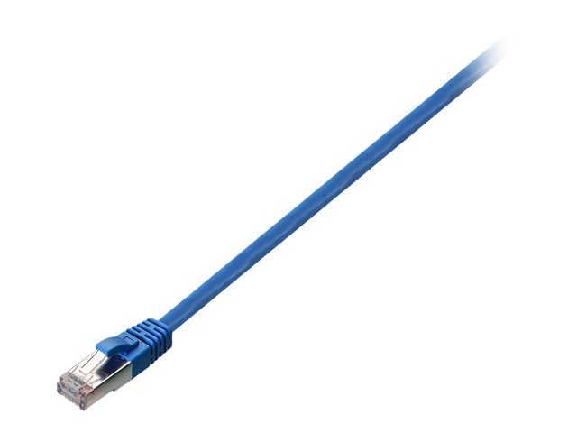 V7 RJ-45 to RJ-45 Cable - 1m - STP Cat 6 - Molded, Hookless - Blue