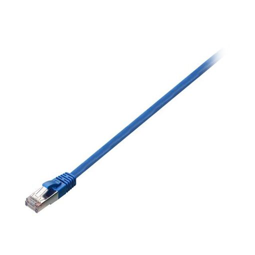 Cables V7 RJ-45 a RJ-45 - 1 m - STP Cat 6 - Moldado, sin gancho - Azul