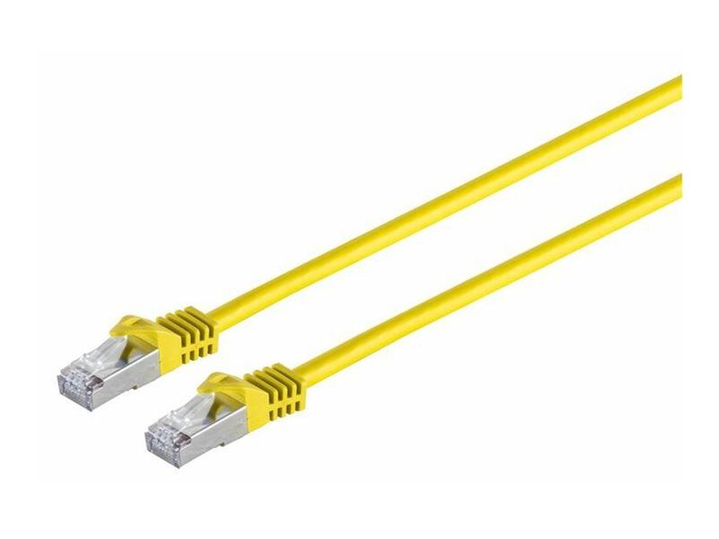 MicroConnect Network Cable - 2m, RJ-45 Male to RJ-45 Male, SFTP, PiMF, CAT 7 - Yellow
