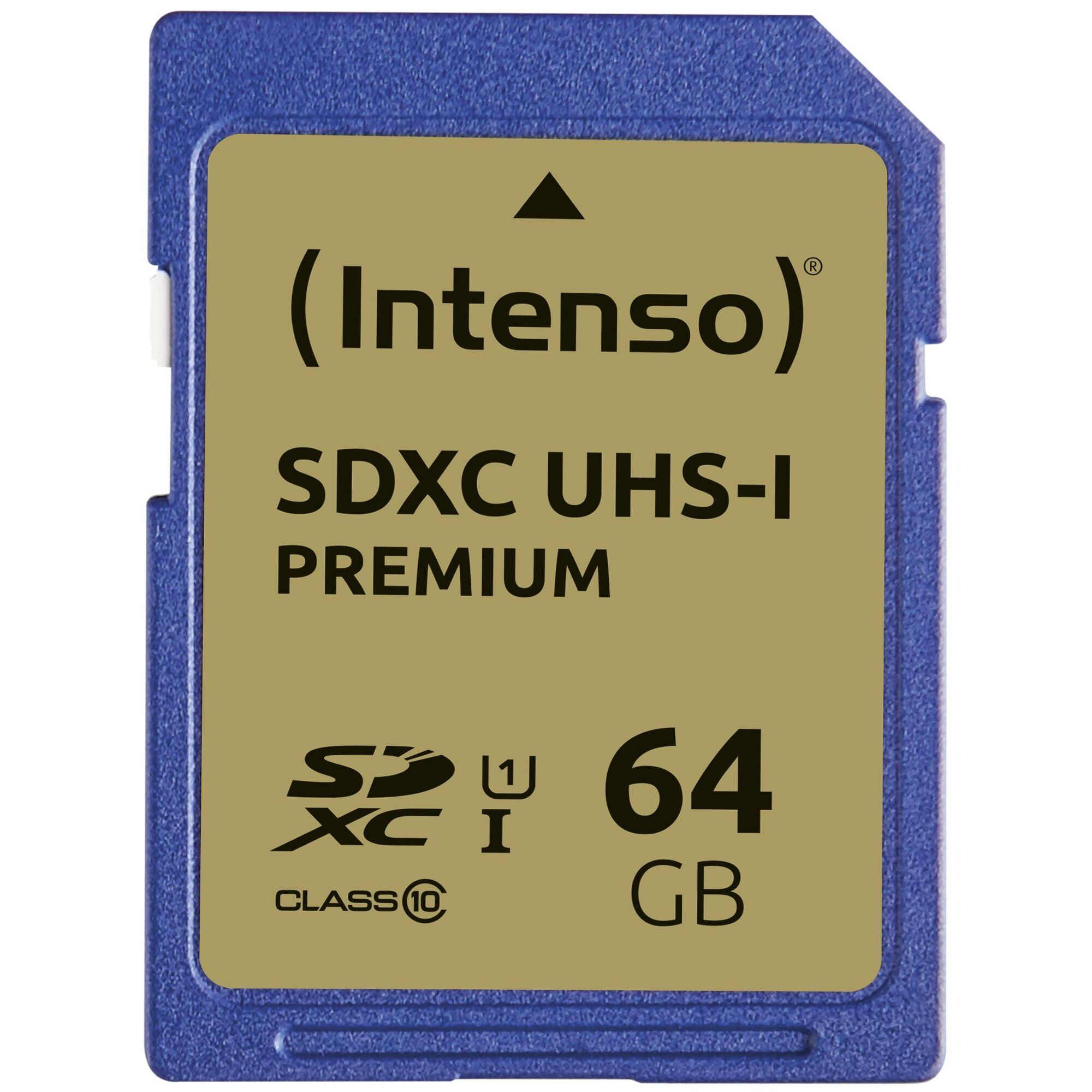 Intenso 64GB SDXC UHS-I Class 10 Memory Card