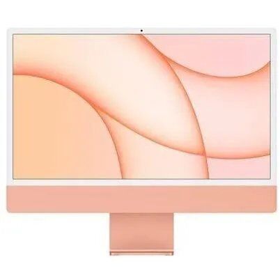 Apple iMac 24-Inch, 2021 M1, 3.2GHz, 8GB RAM, 256GB SSD, 8-Core GPU, Orange - Refurbished - Excellent Condition
