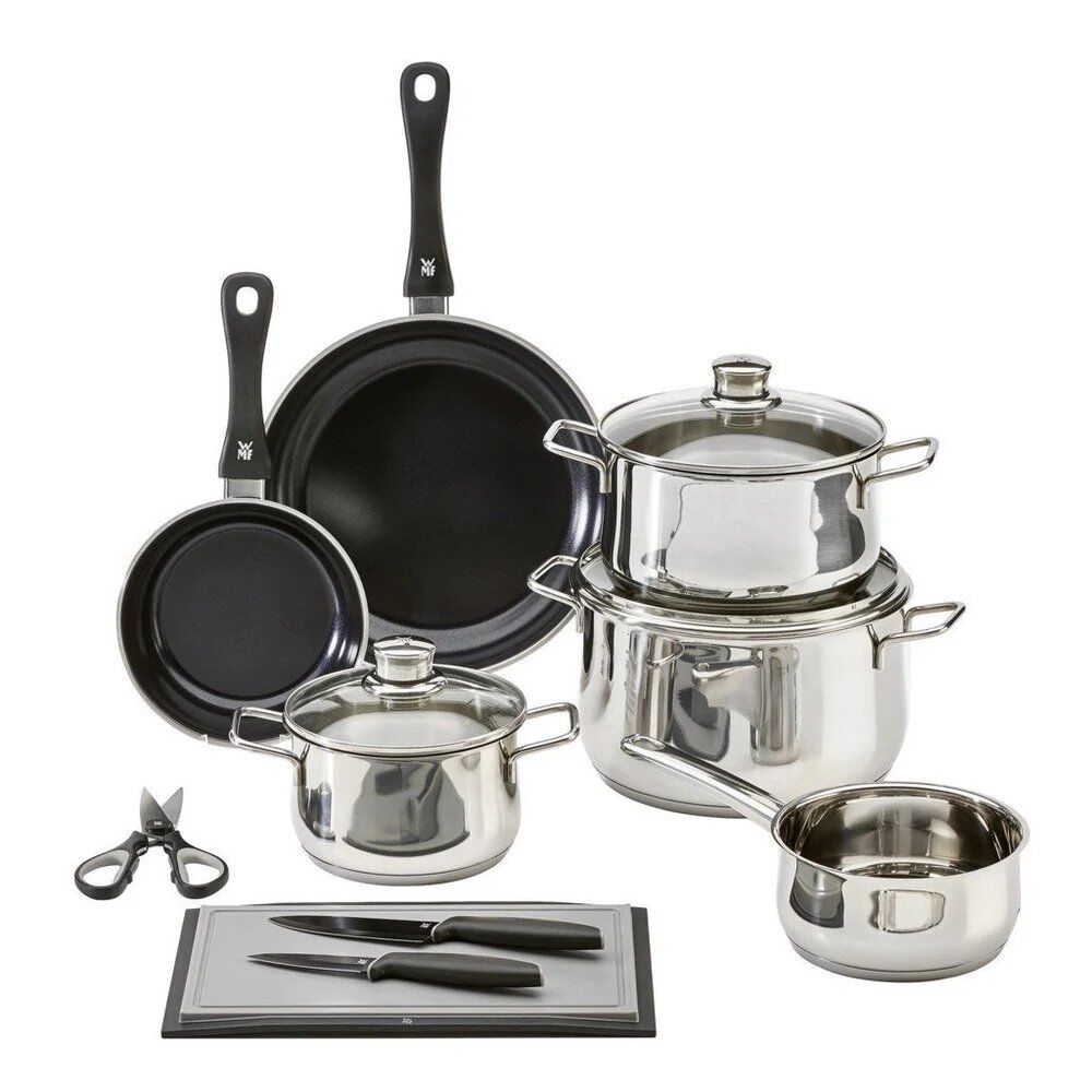 WMF Diadem Plus Silver 10-Piece Cookware Set