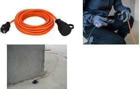 Cable de extensión de energía Brennenstuhl resistente al aceite y al UV, naranja, 25 m (1169950)