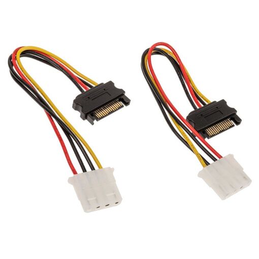 Cable adaptador Akasa SATA a Molex - 2 unidades